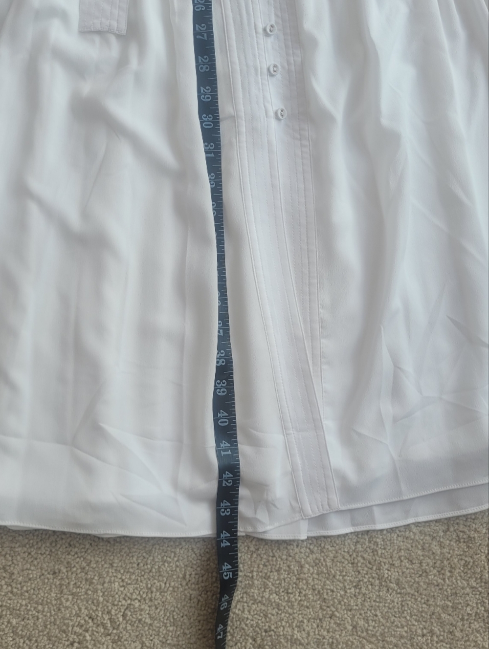 *NWT* White House Black Market Pleated Utility Midi Sundress Sz 6 - Picture 9 of 11